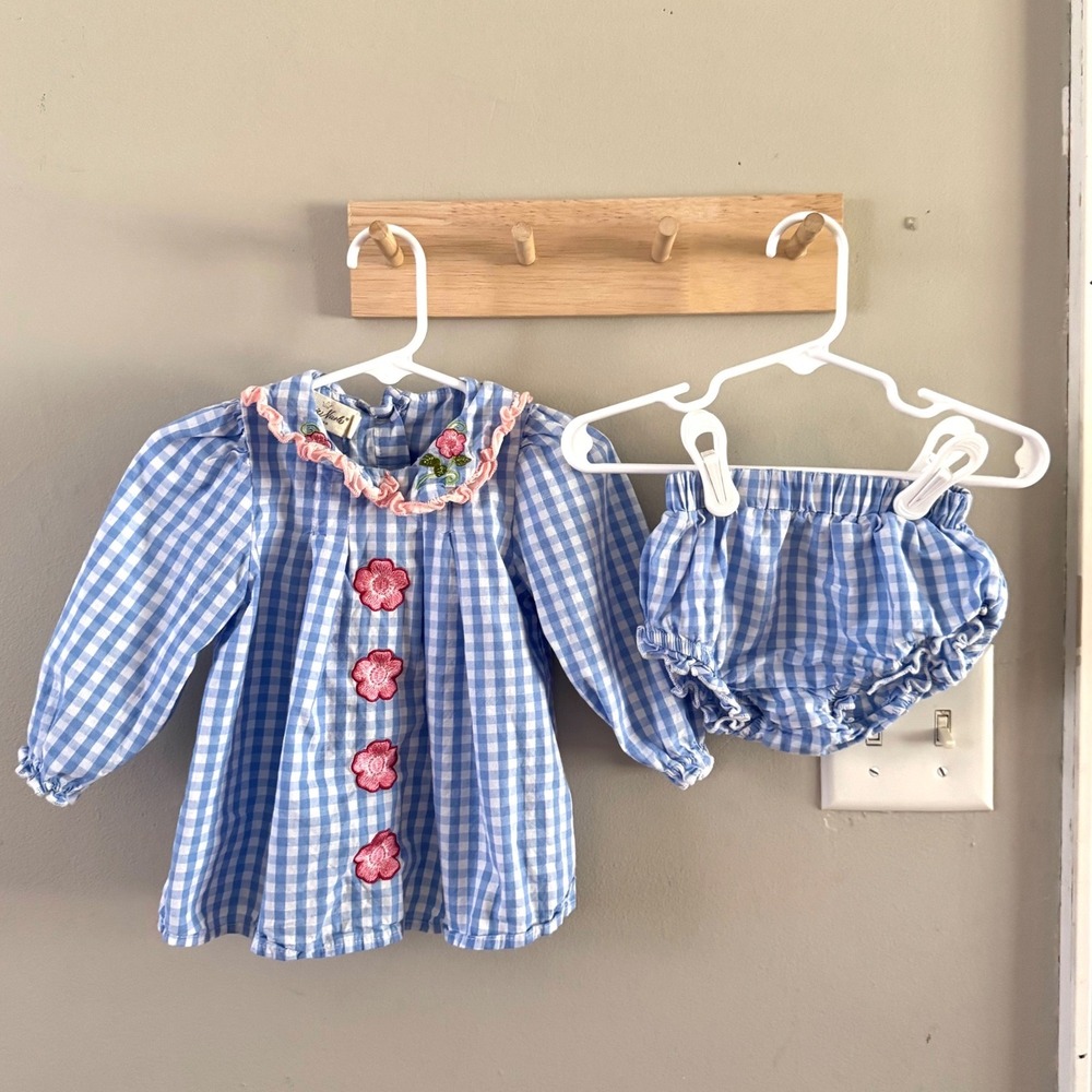 12/18m Marie Nicole 2pc. Gingham set